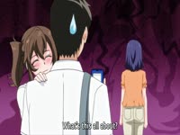 Hot anime girl rides the big dick of her classmate